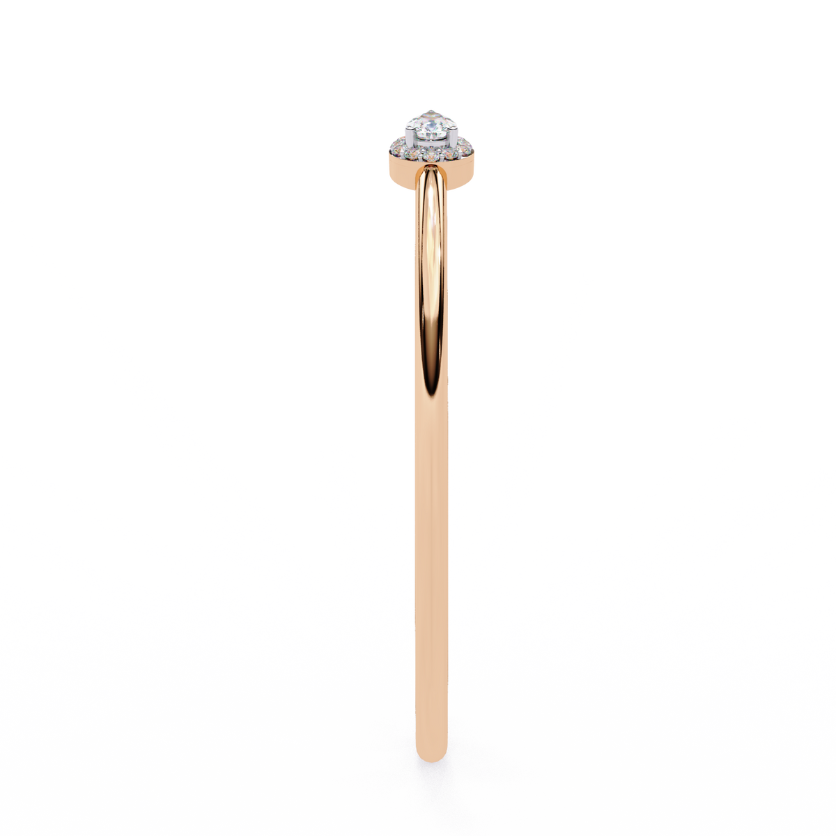 1.17Ct Pear And Round Cut High Quality Diamond Dainty Halo Style Open Party Wear Bangle For Her - HIGHCARAT DIAMONDS