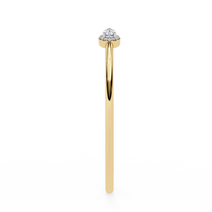 1.17Ct Pear And Round Cut High Quality Diamond Dainty Halo Style Open Party Wear Bangle For Her