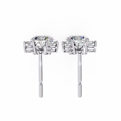 1.17Ct Round, Marquise And Pear Cut Diamond Delicate Stunning Dainty Statement Drop Bridesmaid Earring Gift For Women's - HIGHCARAT DIAMONDS
