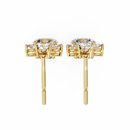 1.17Ct Round, Marquise And Pear Cut Diamond Delicate Stunning Dainty Statement Drop Bridesmaid Earring Gift For Women's - HIGHCARAT DIAMONDS