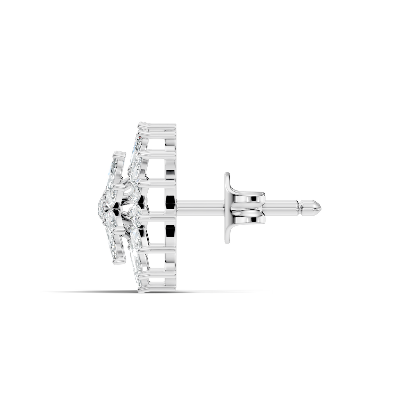 Round And Marquise Shape 1.19 Ct Natural & Lab Grown Diamond Fantastic Sizzling Diamond Earrings For Her - HIGHCARAT DIAMONDS
