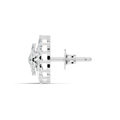 Round And Marquise Shape 1.19 Ct Natural & Lab Grown Diamond Fantastic Sizzling Diamond Earrings For Her - HIGHCARAT DIAMONDS