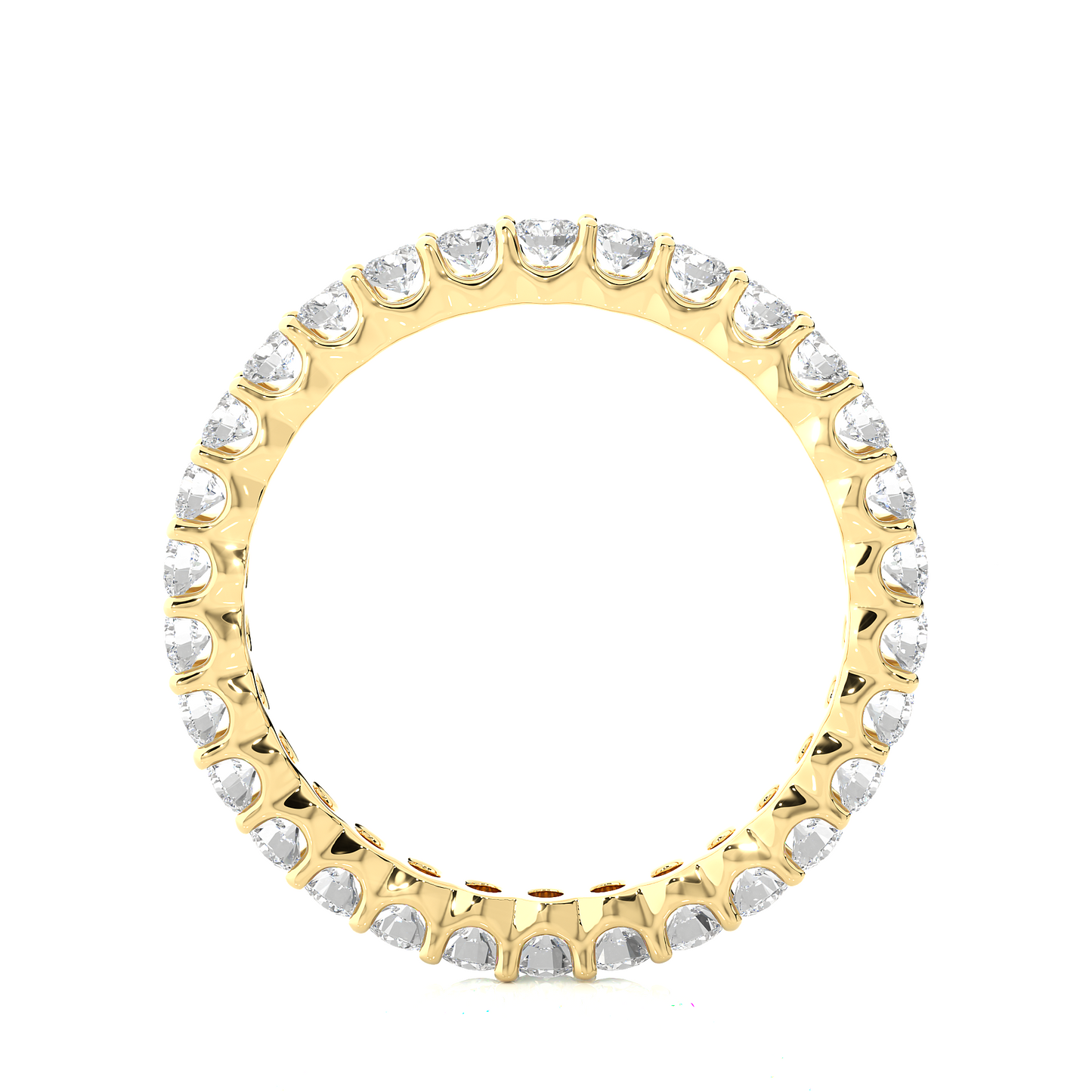 1.20 Ct Round Shaped Colorless Lab Grown & Natural Diamond Eternity Band Ring  For Wedding And Also Using Wear Using Unisex - HIGHCARAT DIAMONDS