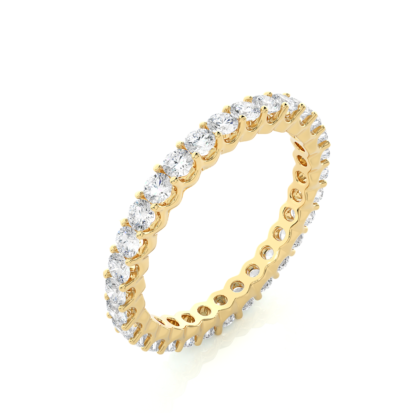 1.20 Ct Round Shaped Colorless Lab Grown & Natural Diamond Eternity Band Ring  For Wedding And Also Using Wear Using Unisex - HIGHCARAT DIAMONDS