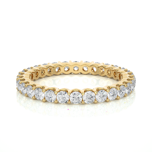 1.20 Ct Round Shaped Colorless Lab Grown & Natural Diamond Eternity Band Ring  For Wedding And Also Using Wear Using Unisex - HIGHCARAT DIAMONDS