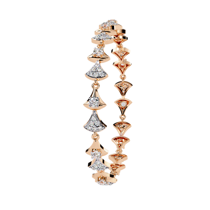 1.26Ct Round Cut Lab Grown Diamond Art Deco Dainty Elegant Timeless Perfect Minimalist Line Bracelet For Gift - HIGHCARAT DIAMONDS