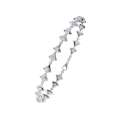 1.26Ct Round Cut Lab Grown Diamond Art Deco Dainty Elegant Timeless Perfect Minimalist Line Bracelet For Gift - HIGHCARAT DIAMONDS