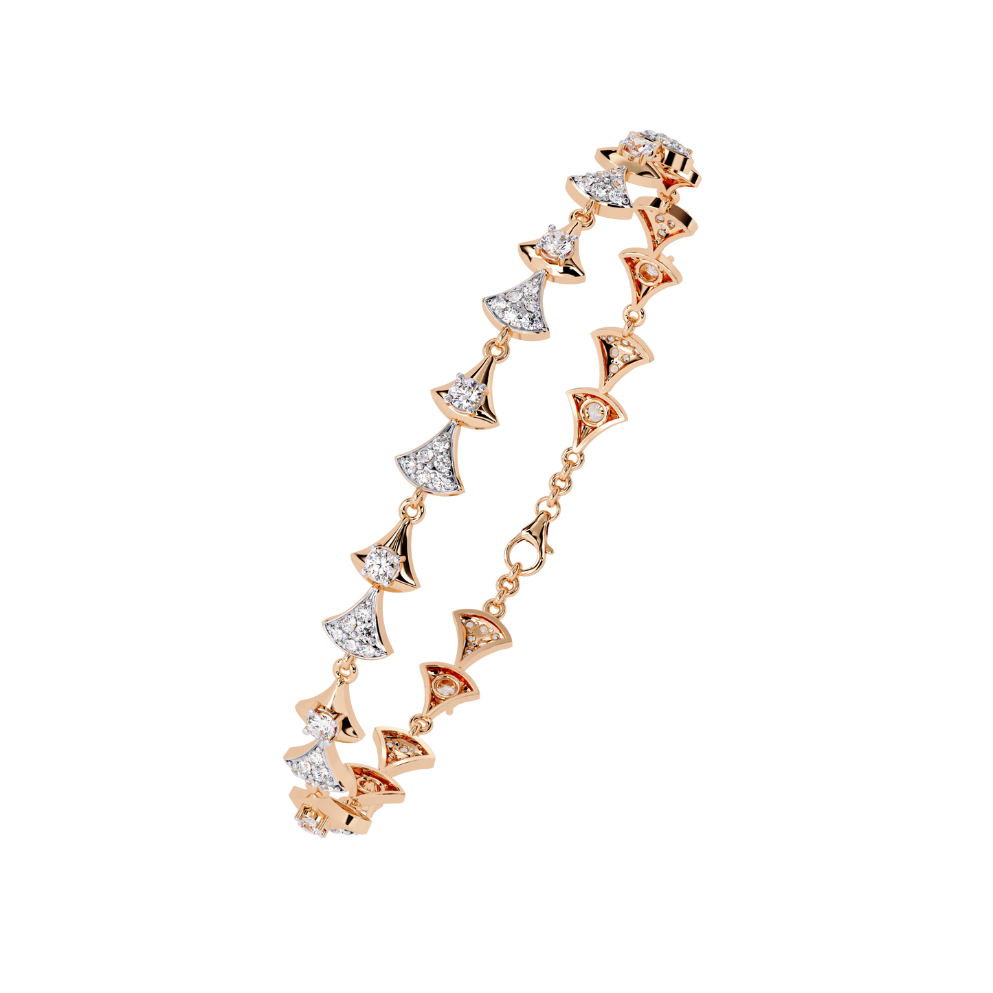 1.26Ct Round Cut Lab Grown Diamond Art Deco Dainty Elegant Timeless Perfect Minimalist Line Bracelet For Gift - HIGHCARAT DIAMONDS