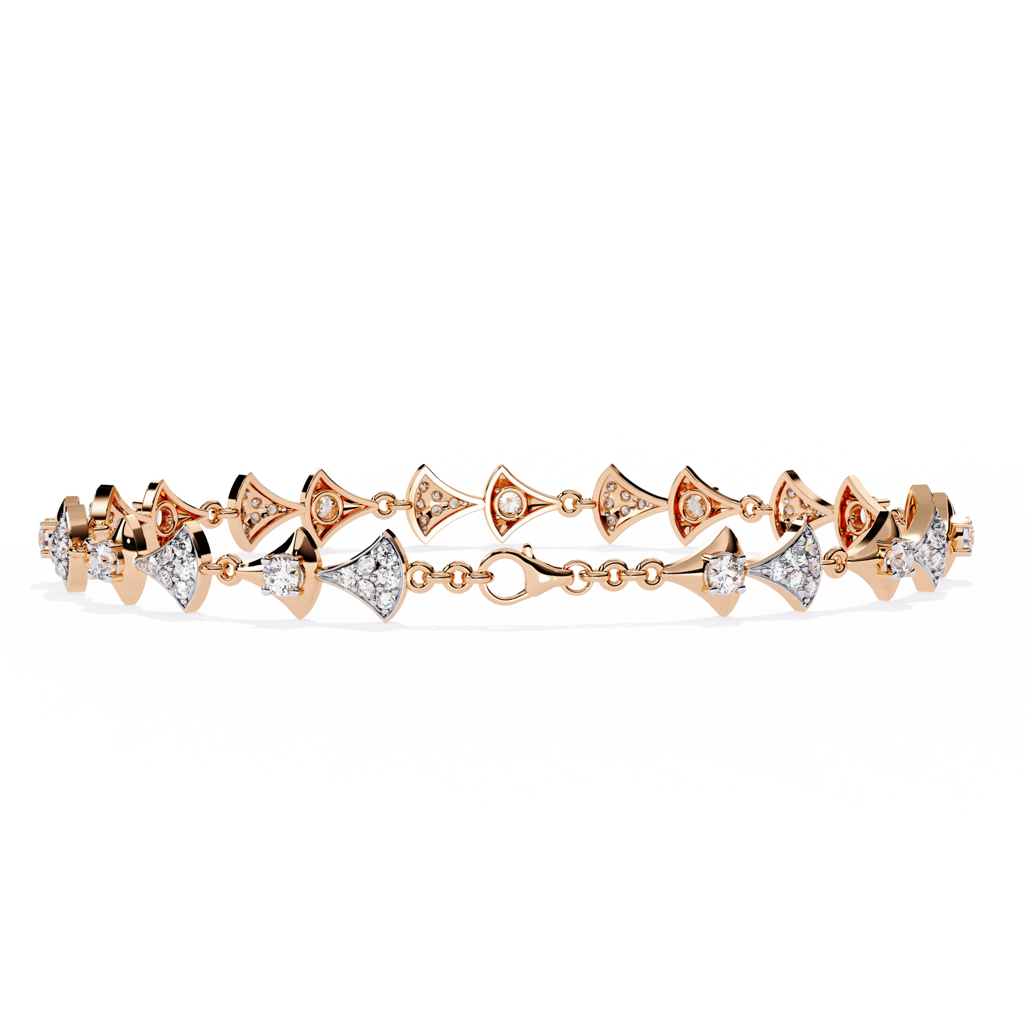 1.26Ct Round Cut Lab Grown Diamond Art Deco Dainty Elegant Timeless Perfect Minimalist Line Bracelet For Gift - HIGHCARAT DIAMONDS