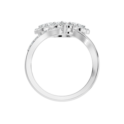 1.28Ct Heart and Round Cut White Colorless Diamond Antique Art Deco Vintage Wedding Ring For Women's - HIGHCARAT DIAMONDS