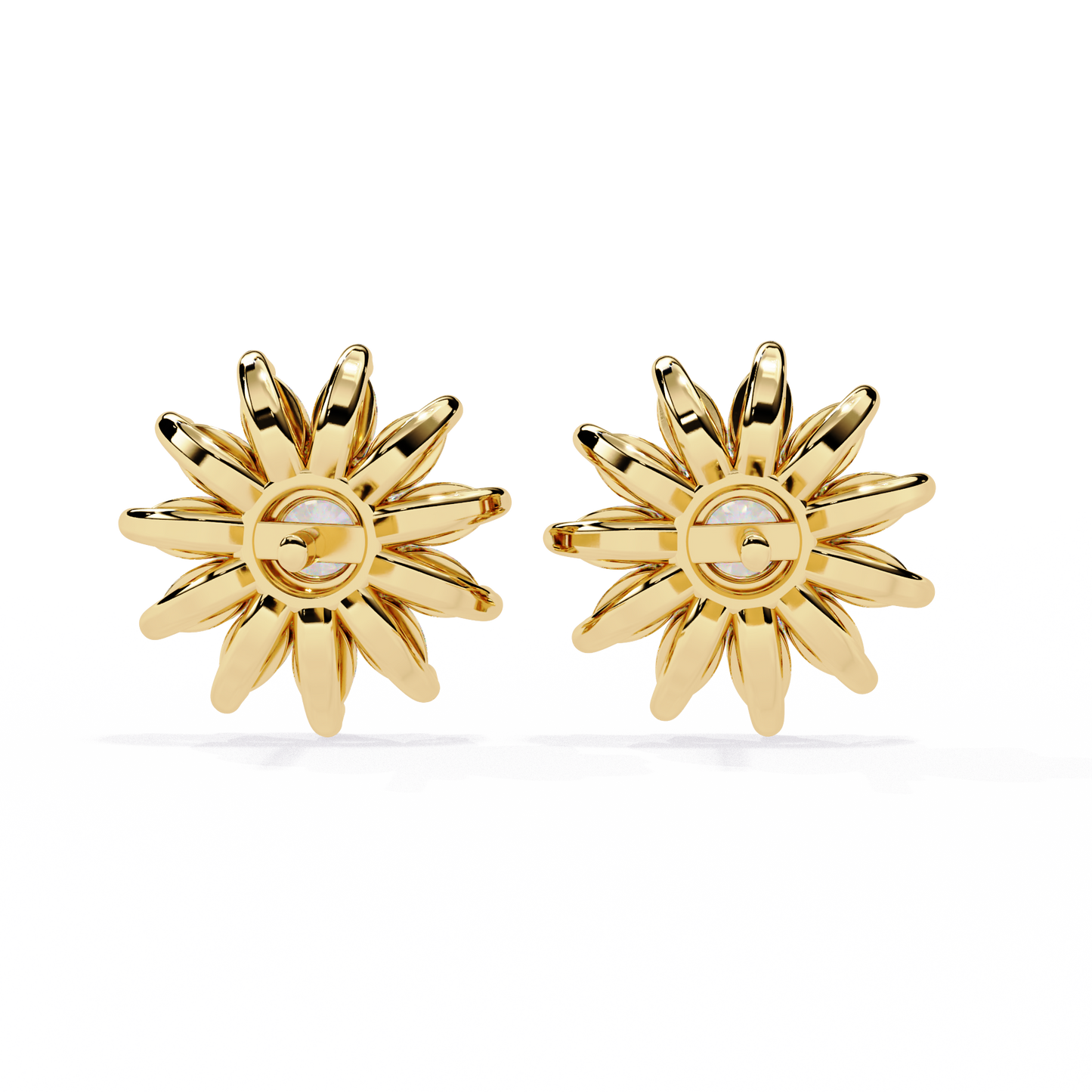1.31Ct Marquise And Round Cut Diamond Unique Flower Shape Stunning Perfect Wedding Stud Earring For Gift - HIGHCARAT DIAMONDS