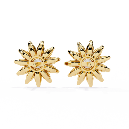 1.31Ct Marquise And Round Cut Diamond Unique Flower Shape Stunning Perfect Wedding Stud Earring For Gift - HIGHCARAT DIAMONDS
