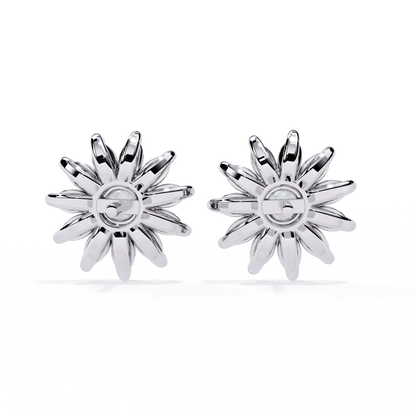 1.31Ct Marquise And Round Cut Diamond Unique Flower Shape Stunning Perfect Wedding Stud Earring For Gift - HIGHCARAT DIAMONDS