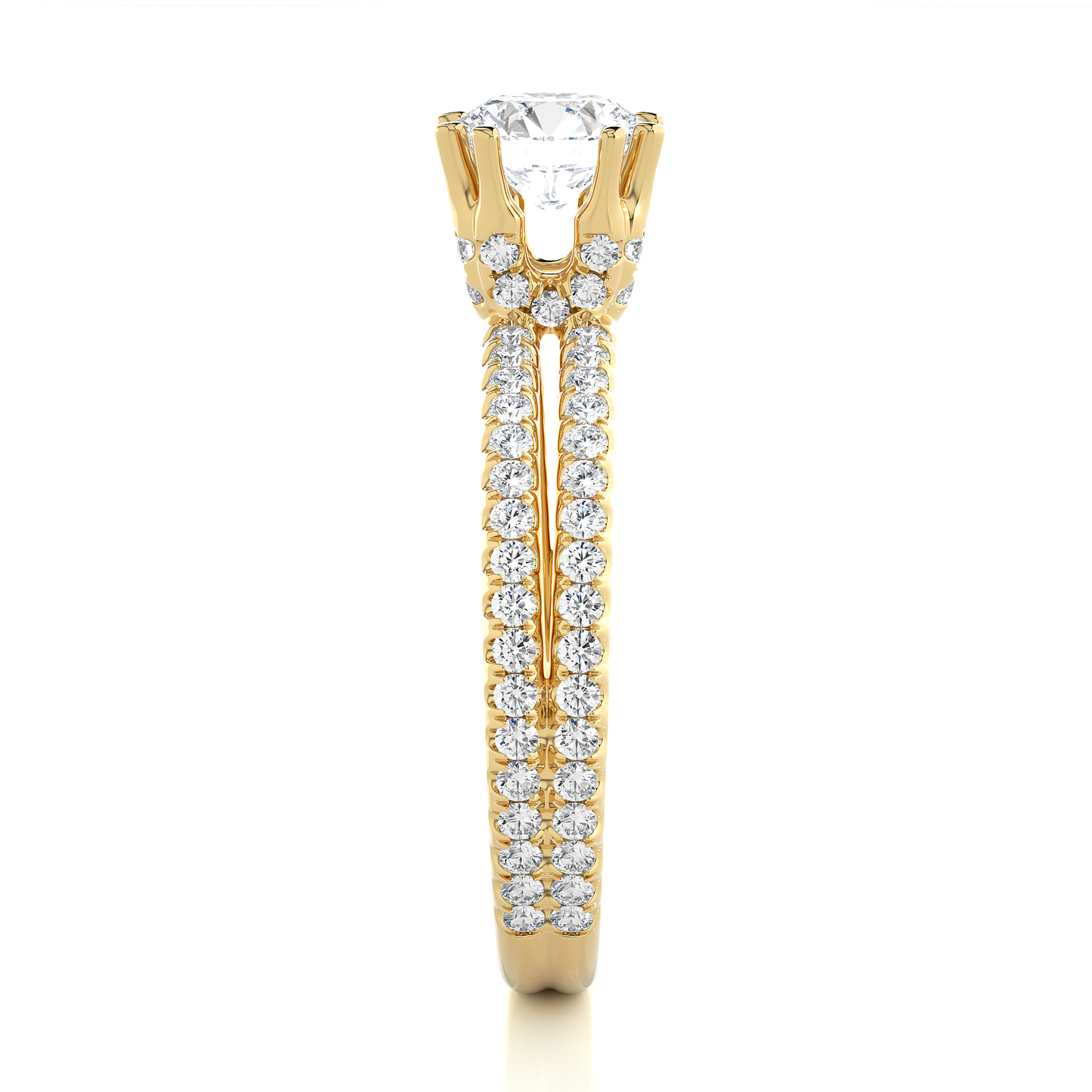 1.32 CT Round Lab Diamond Solitaire Ring 10k Solid White Gold Engagement & Wedding Bridal Set  Luxury Promise Ring