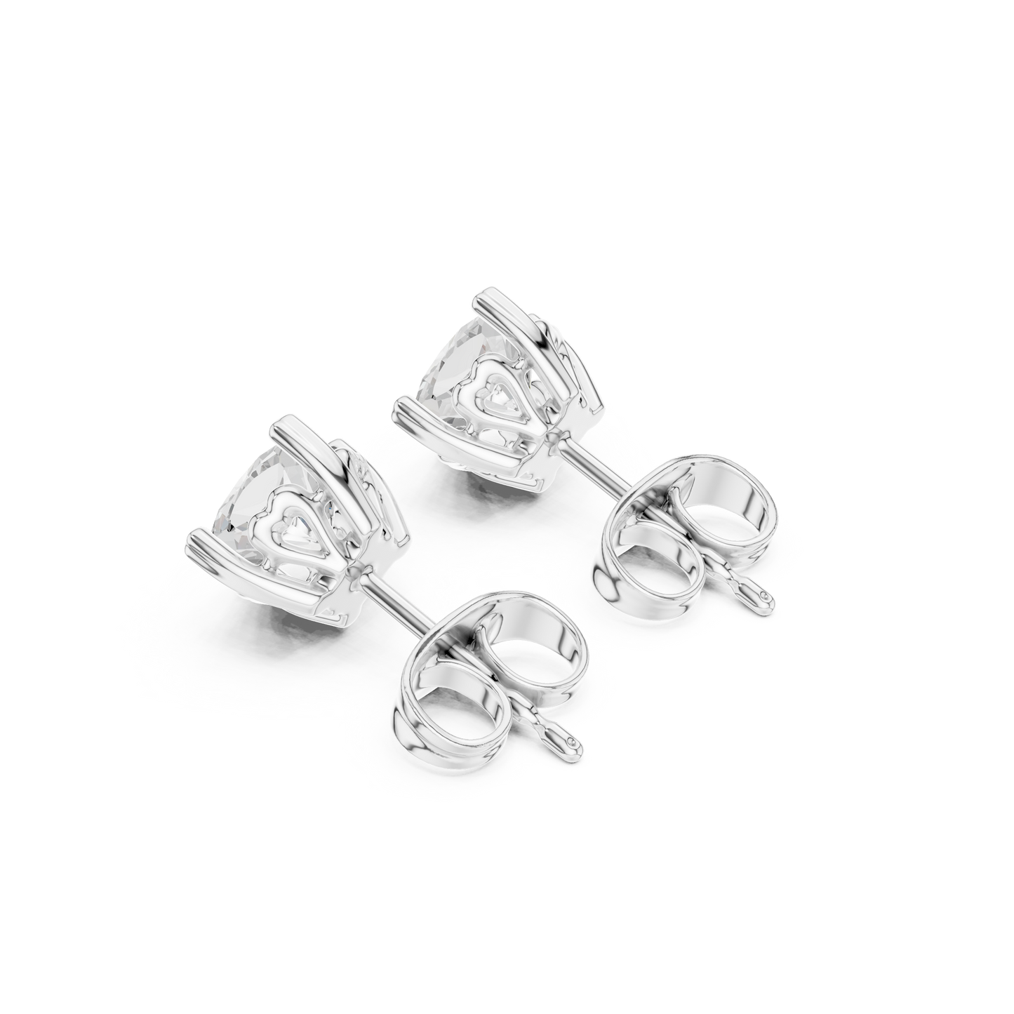 1.40 Ct Cushion Cut Lab Grown Diamond 10k Solid Gold Stunning Fabulous Diamond Earring For Her Birthday - HIGHCARAT DIAMONDS