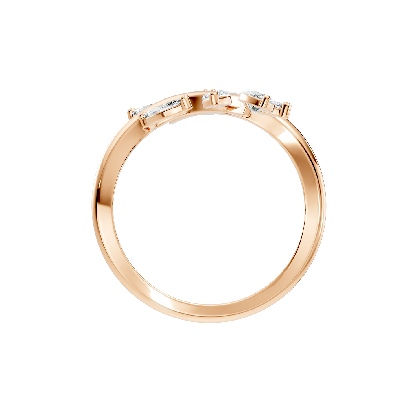 1.40Ct Marquise Cut Lab grown & Natural Diamond Unique Minimalist Vintage Party Wear Ring For Her - HIGHCARAT DIAMONDS
