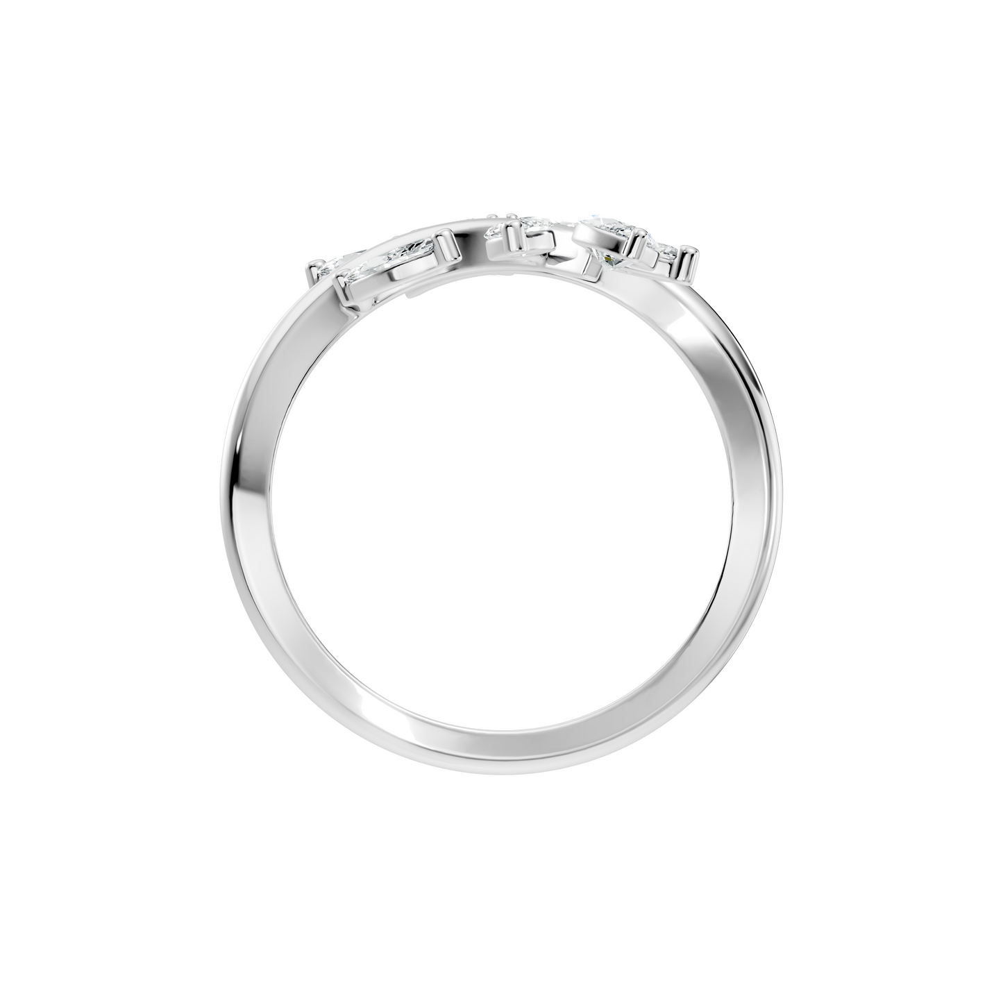 1.40Ct Marquise Cut Lab grown & Natural Diamond Unique Minimalist Vintage Party Wear Ring For Her - HIGHCARAT DIAMONDS