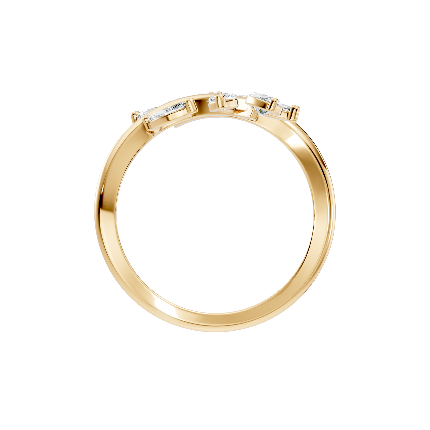 1.40Ct Marquise Cut Lab grown & Natural Diamond Unique Minimalist Vintage Party Wear Ring For Her - HIGHCARAT DIAMONDS