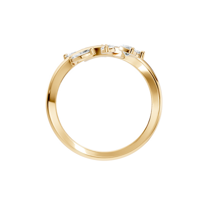 1.40Ct Marquise Cut Lab grown & Natural Diamond Unique Minimalist Vintage Party Wear Ring For Her - HIGHCARAT DIAMONDS