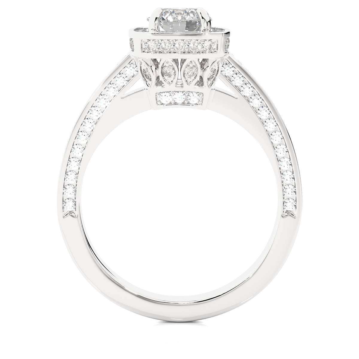 1.41 Carat Round Lab Grown Diamond Ring For her 14-18 K Solid Gold Accented Perfect for Wedding Ring - HIGHCARAT DIAMONDS
