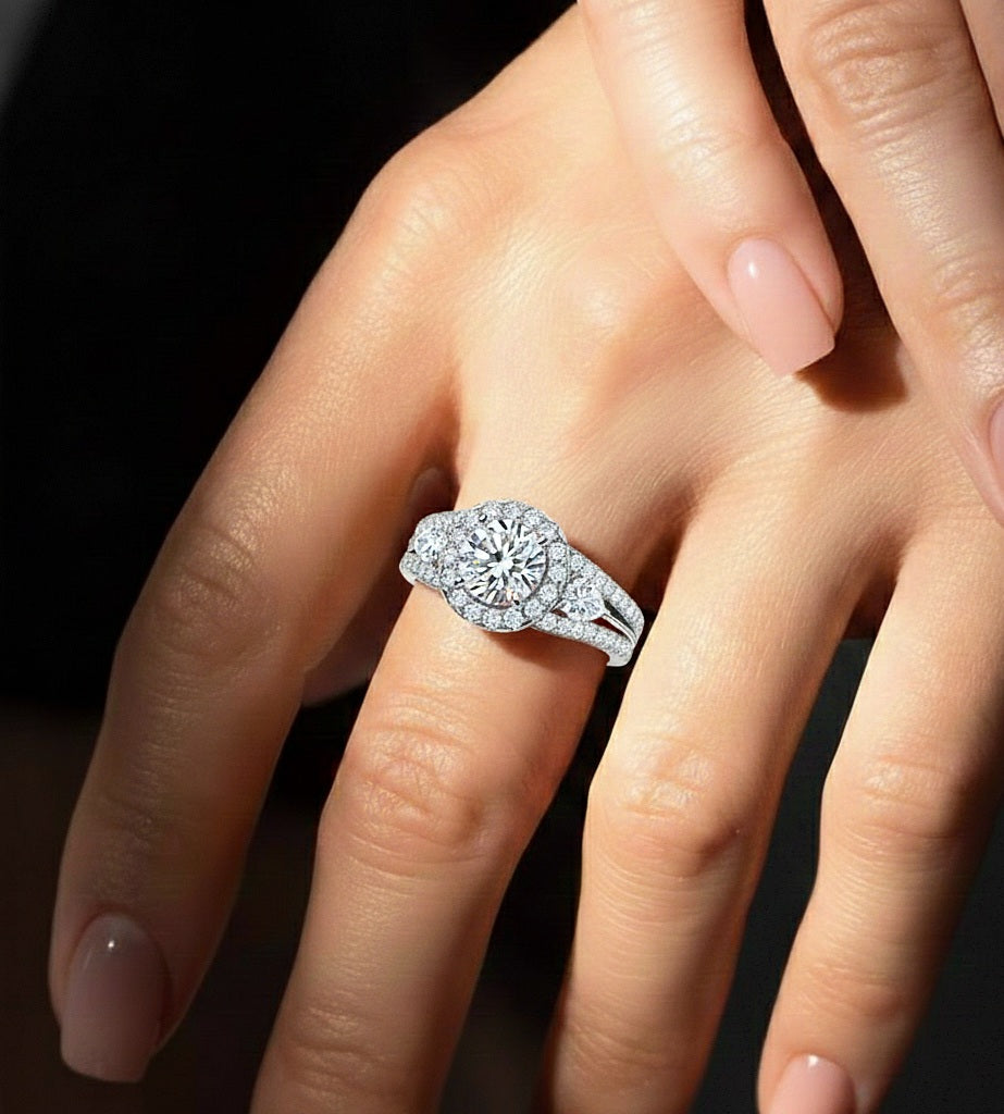 1.43 CT Pear Cut Top Grade Labgrown Diamond Ring Unique Delicate Stacking Wedding Ring Gift For Her