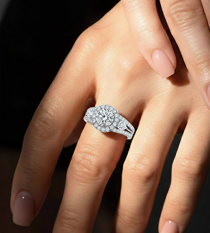 1.43 CT Pear Cut Top Grade Labgrown Diamond Ring Unique Delicate Stacking Wedding Ring Gift For Her