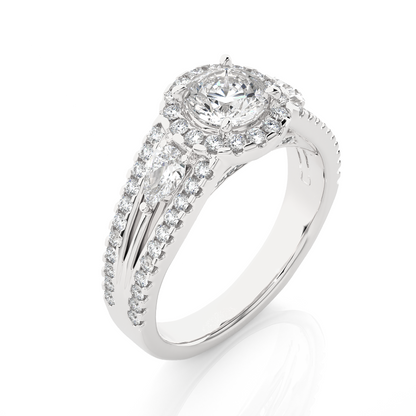1.43 CT Pear Cut Top Grade Labgrown Diamond Ring Unique Delicate Stacking Wedding Ring Gift For Her - HIGHCARAT DIAMONDS