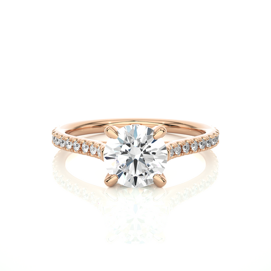 1.58 Carat and 14k,18k,10k option metal is available Round Shaped lab grown diamond proposal Ring - HIGHCARAT DIAMONDS