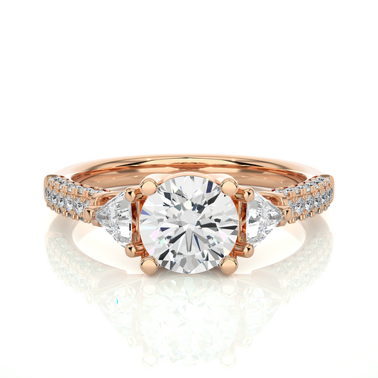 1.63 Ct Trillion Cut Lab grown Diamond Solitaire Wedding Ring14k Gift For Woman Jewelry - HIGHCARAT DIAMONDS