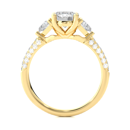 1.63 Ct Trillion Cut Lab grown Diamond Solitaire Wedding Ring14k Gift For Woman Jewelry - HIGHCARAT DIAMONDS