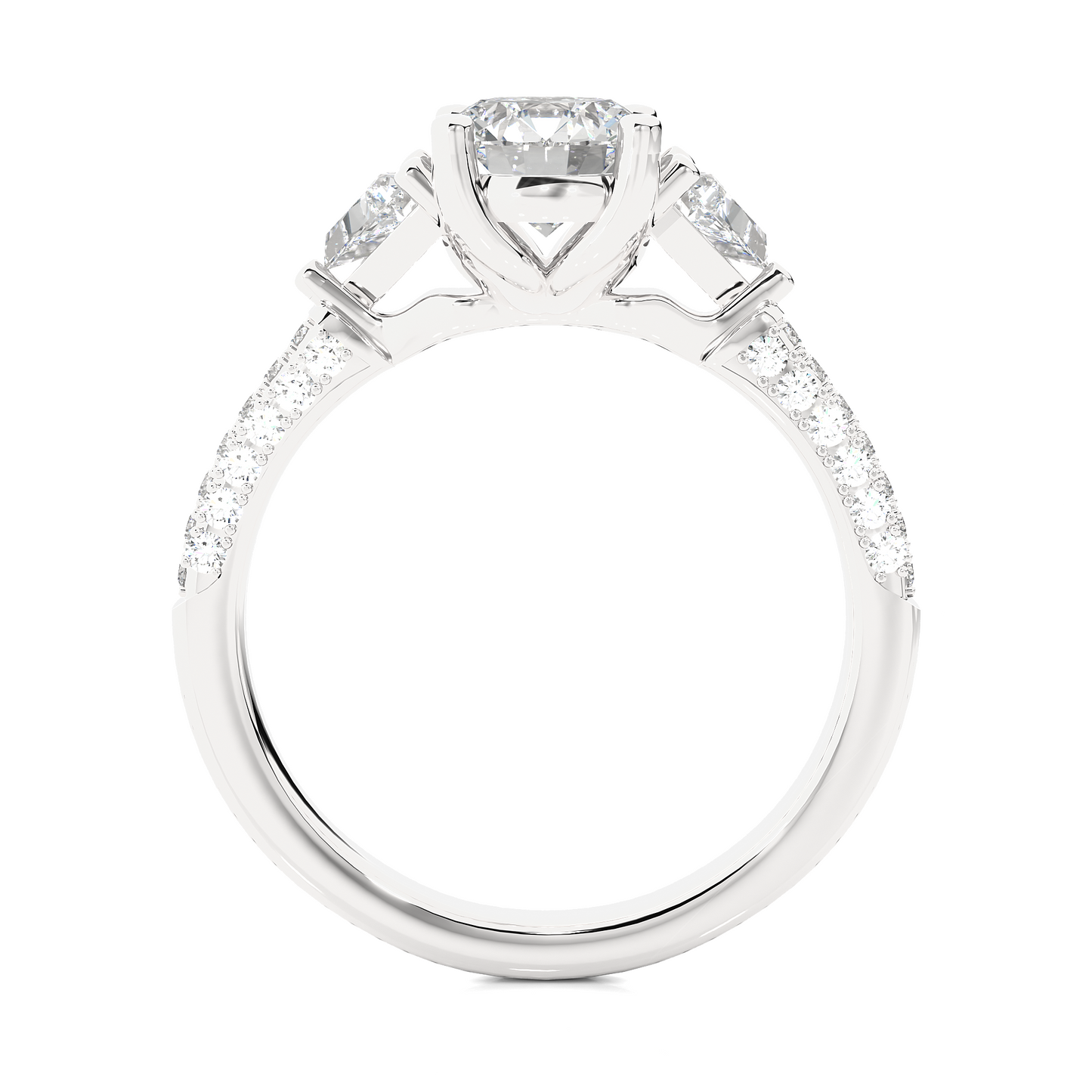 1.63 Ct Trillion Cut Lab grown Diamond Solitaire Wedding Ring14k Gift For Woman Jewelry - HIGHCARAT DIAMONDS