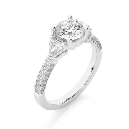 1.63 Ct Trillion Cut Lab grown Diamond Solitaire Wedding Ring14k Gift For Woman Jewelry - HIGHCARAT DIAMONDS