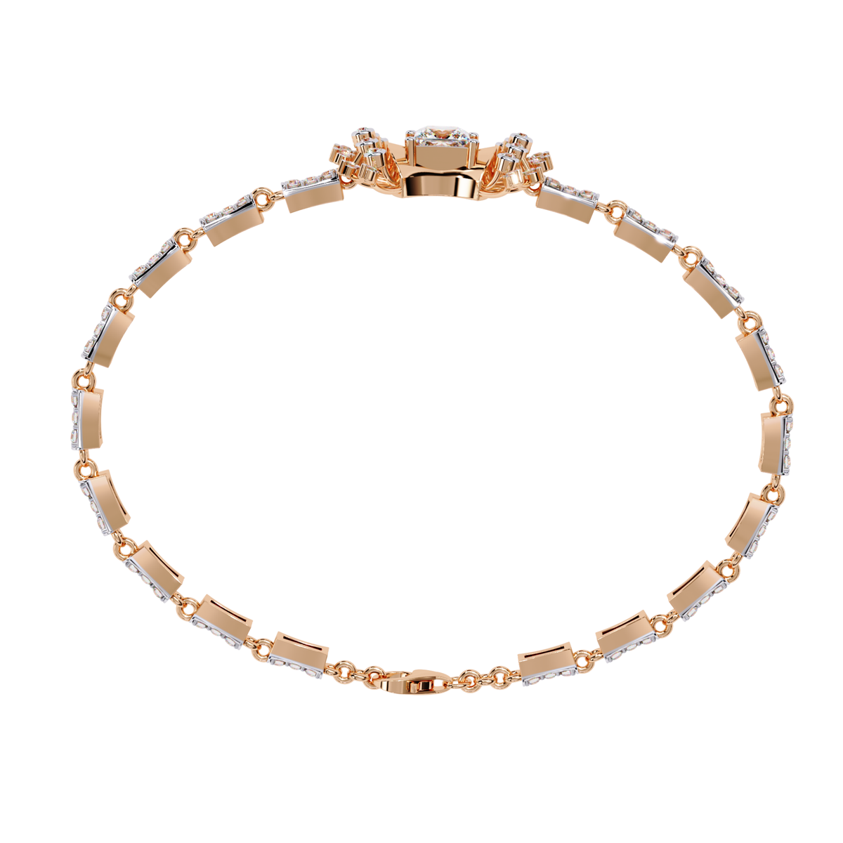 1.65Ct Princess And Round Cut Diamond Antique Elegant Delicate Stunning Perfect Tennis Bridesmaid Bracelet - HIGHCARAT DIAMONDS