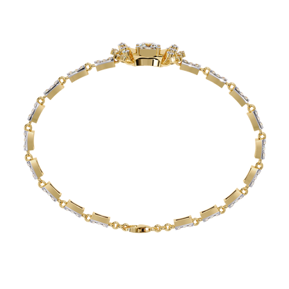 1.65Ct Princess And Round Cut Diamond Antique Elegant Delicate Stunning Perfect Tennis Bridesmaid Bracelet - HIGHCARAT DIAMONDS