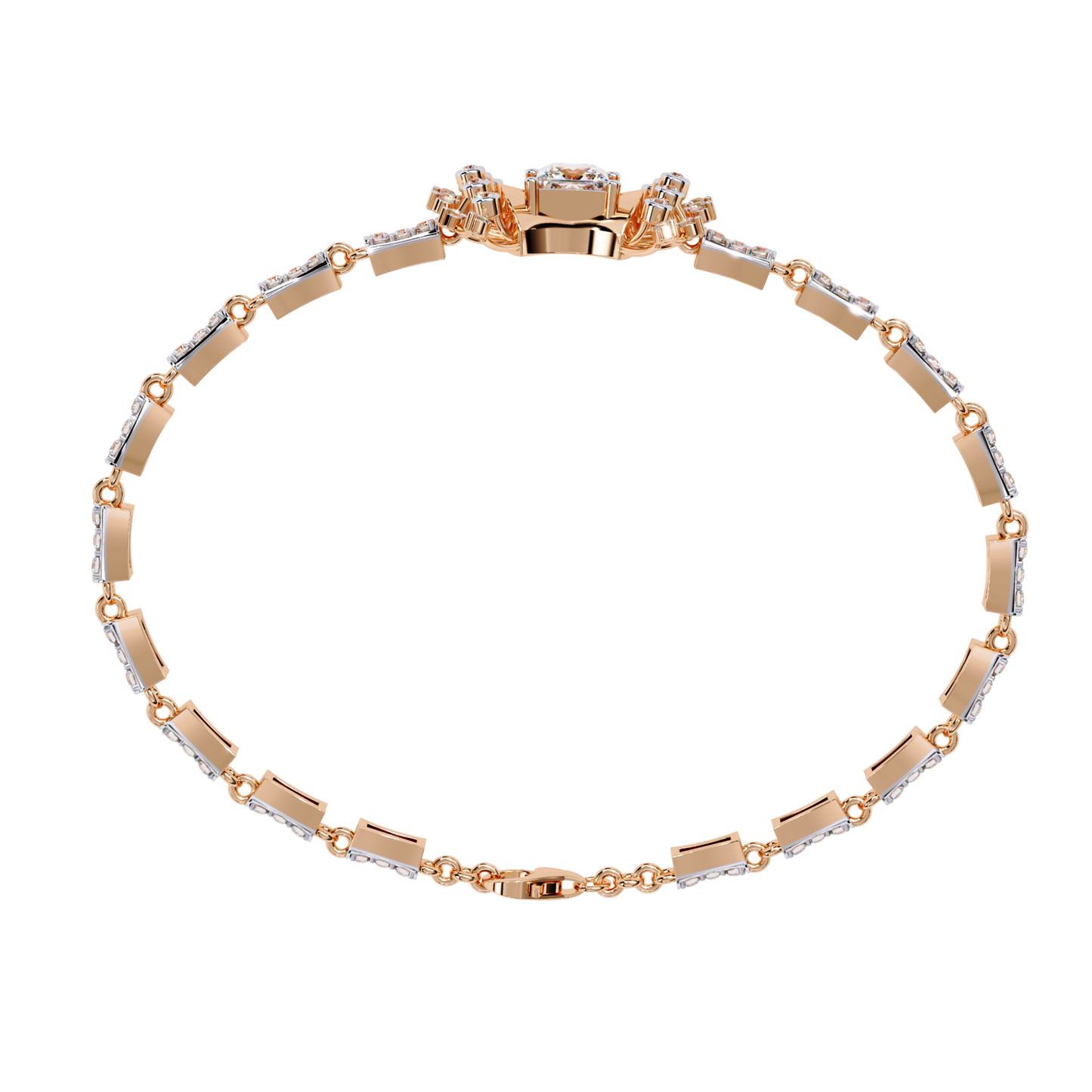 1.65Ct Princess And Round Cut Diamond Antique Elegant Delicate Stunning Perfect Tennis Bridesmaid Bracelet - HIGHCARAT DIAMONDS
