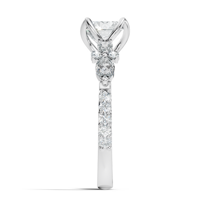 1.66CT Round, Marquise and Pear Cut Top Grade Diamond Minimalist Dainty Stunning Party Wear Ring