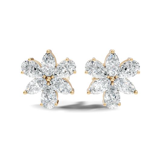 1.68 Ct Marquise & Pear Shape Natural & Lab grown Diamond Stunning Shinning Vintage Diamond Earrings For Birthday gif - HIGHCARAT DIAMONDS
