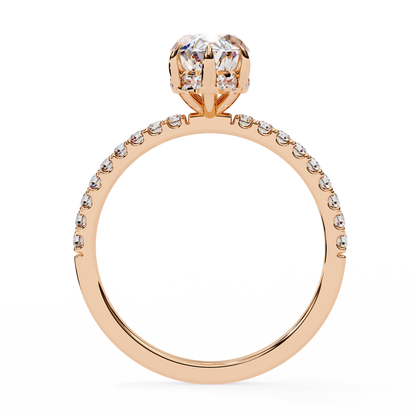 Elegant Marquise Cut 1.72 Ct Lab Grown Diamond Ring for Women with Side Small Loose Diamonds  Perfect for Daily Wear - HIGHCARAT DIAMONDS