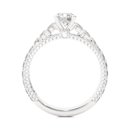 1.79 Ct Round Cut Lab Grown Diamond Fabulous 14K Accented Rings For Every Occasion, - HIGHCARAT DIAMONDS