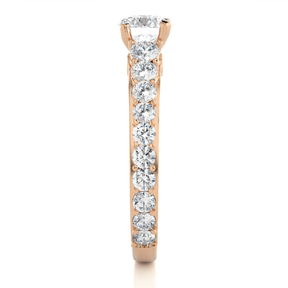 1.79 Ct Round Cut Lab Grown Diamond Fabulous 14K Accented Rings For Every Occasion,