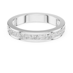 1.80CT Princess Cut White Colorless Lab Grown Diamond Minimalist Vintage Sparkling Promise Band - HIGHCARAT DIAMONDS