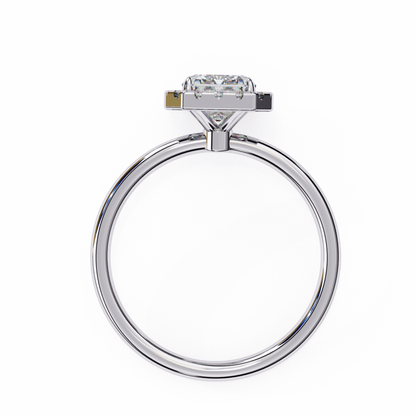 1.83 Ct Emerald And Round Cut Lab Grown Diamond And 10k Solid Gold Classic Vintage Women Gifted for her Ring - HIGHCARAT DIAMONDS