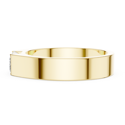 1 stone Solitaire Emerald Shapes Lab Grown Diamond For stunning Elegance Men's Ring - HIGHCARAT DIAMONDS