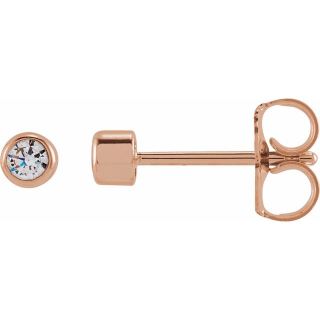 14K Yellow  Round 1/6 CTW Lab-Grown Diamond Earrings