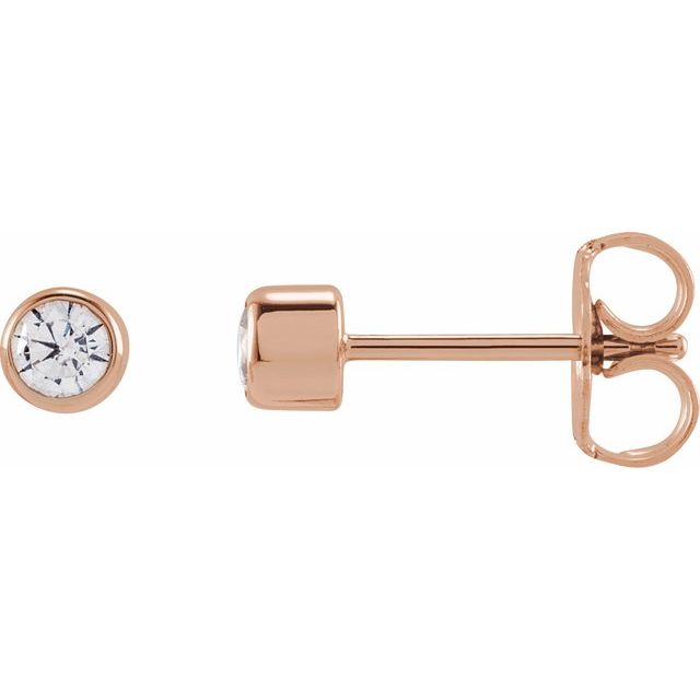 14K Yellow  Round 1/6 CTW Lab-Grown Diamond Earrings