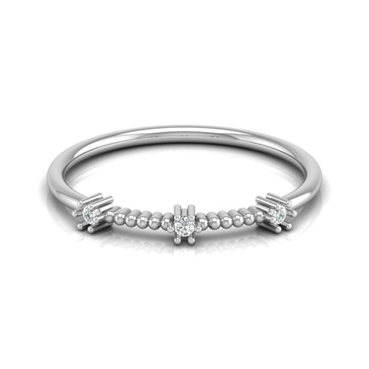 Stackable Round Cut Diamond Wedding Band In 10K Solid Gold  Perfect For Everyday Wear - HIGHCARAT DIAMONDS