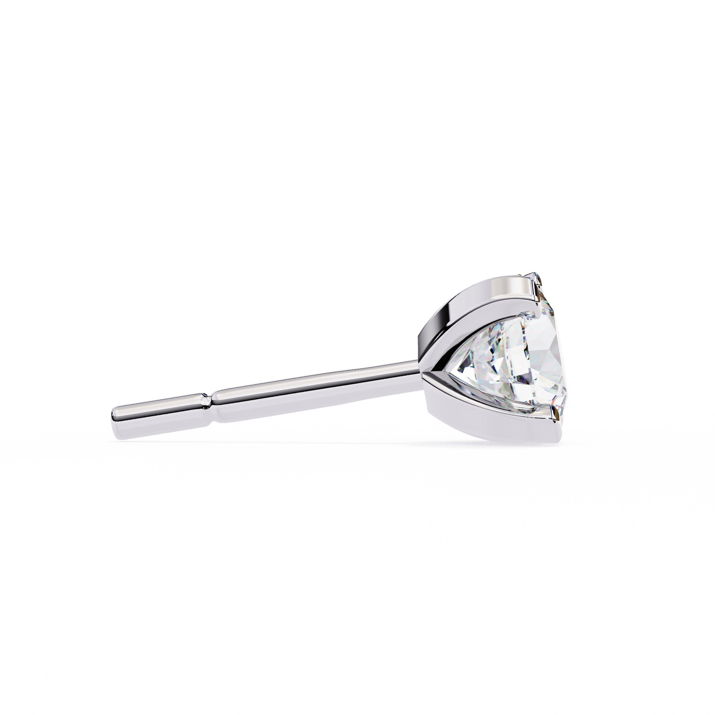 2.57Ct Round Cut  Lab Grown Diamond Antique Art Deco Stunning Handmade Screw Back Part Wear Stud Earring For Gift