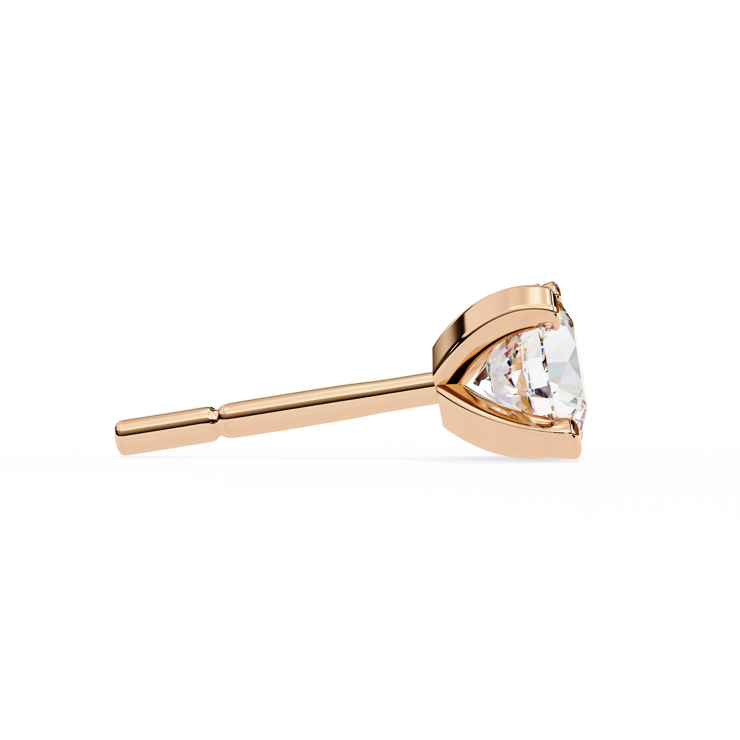 2.57Ct Round Cut  Lab Grown Diamond Antique Art Deco Stunning Handmade Screw Back Part Wear Stud Earring For Gift