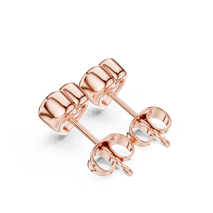 Heart Cut Lab Grown Diamond Vintage Stud Earrings