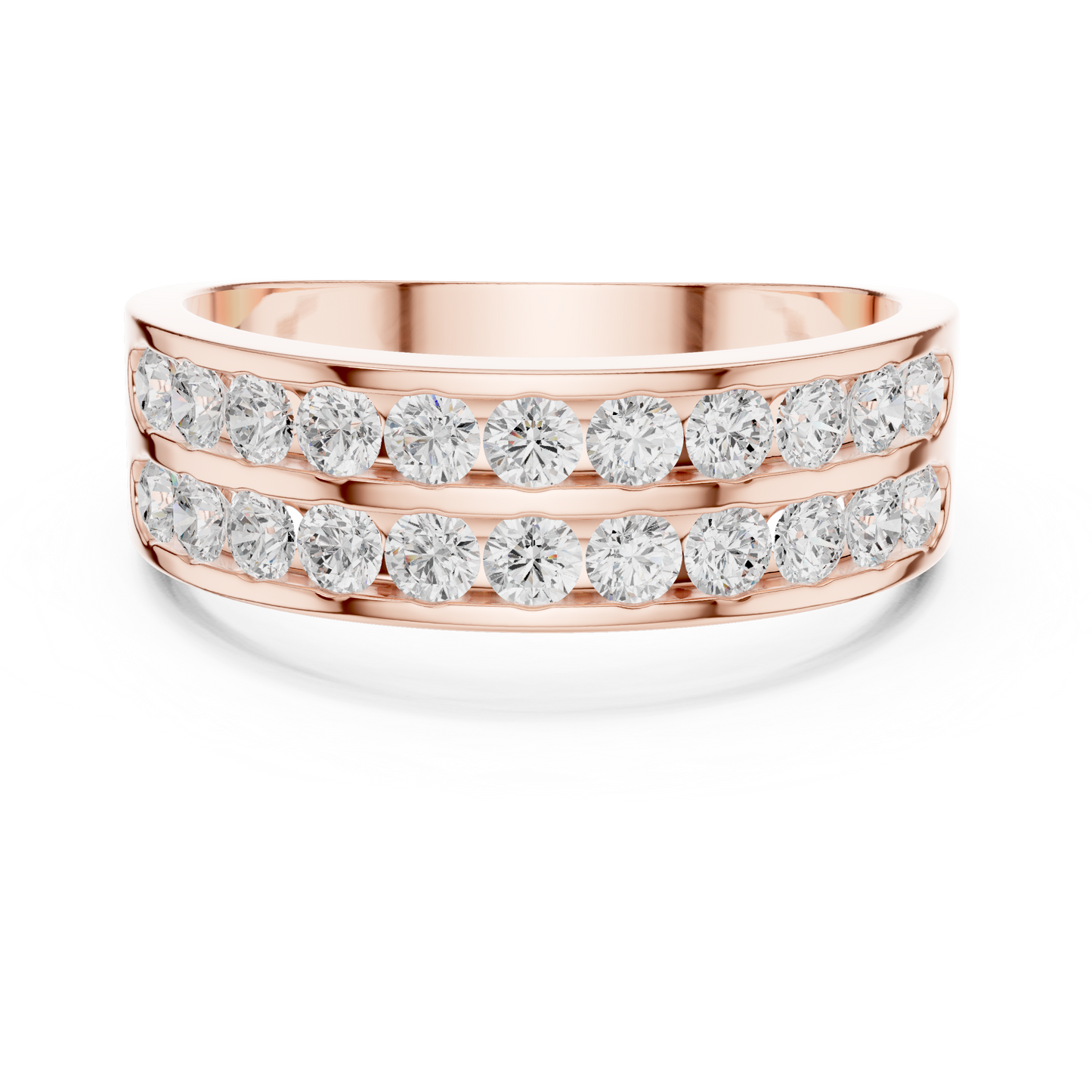 10k Solid White Gold Natural & Lab Grown Round Shapes Diamond Esthetical Men's Diamond Ring - HIGHCARAT DIAMONDS